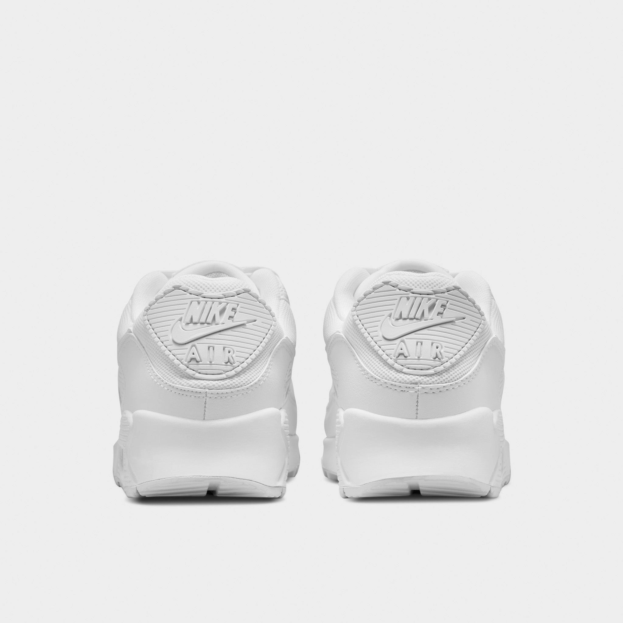 Nike Women's Air Max 90 White / White - White Yellow Sun Fashion Element