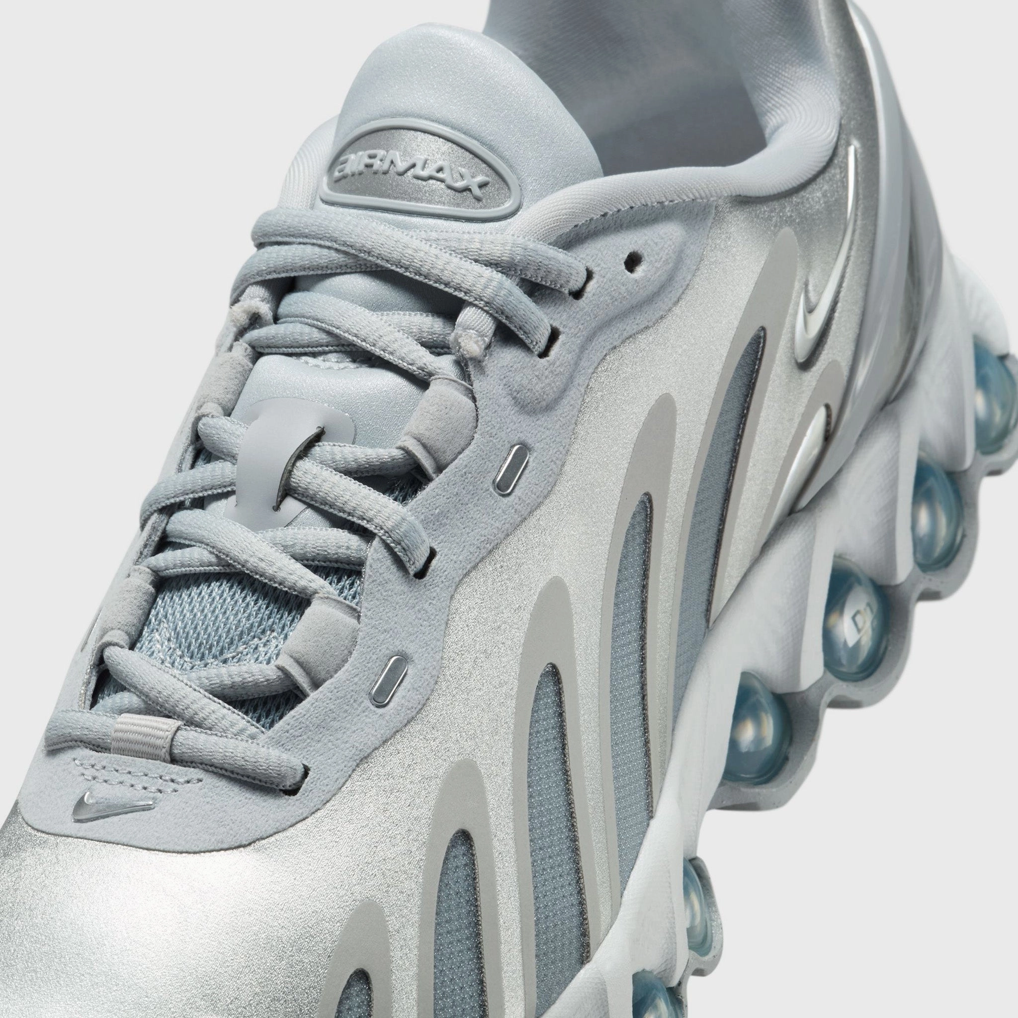 Nike Women's Air Max DN8 Wolf Grey / Metallic Silver - Off White Meadow Run Lifestyle Ready