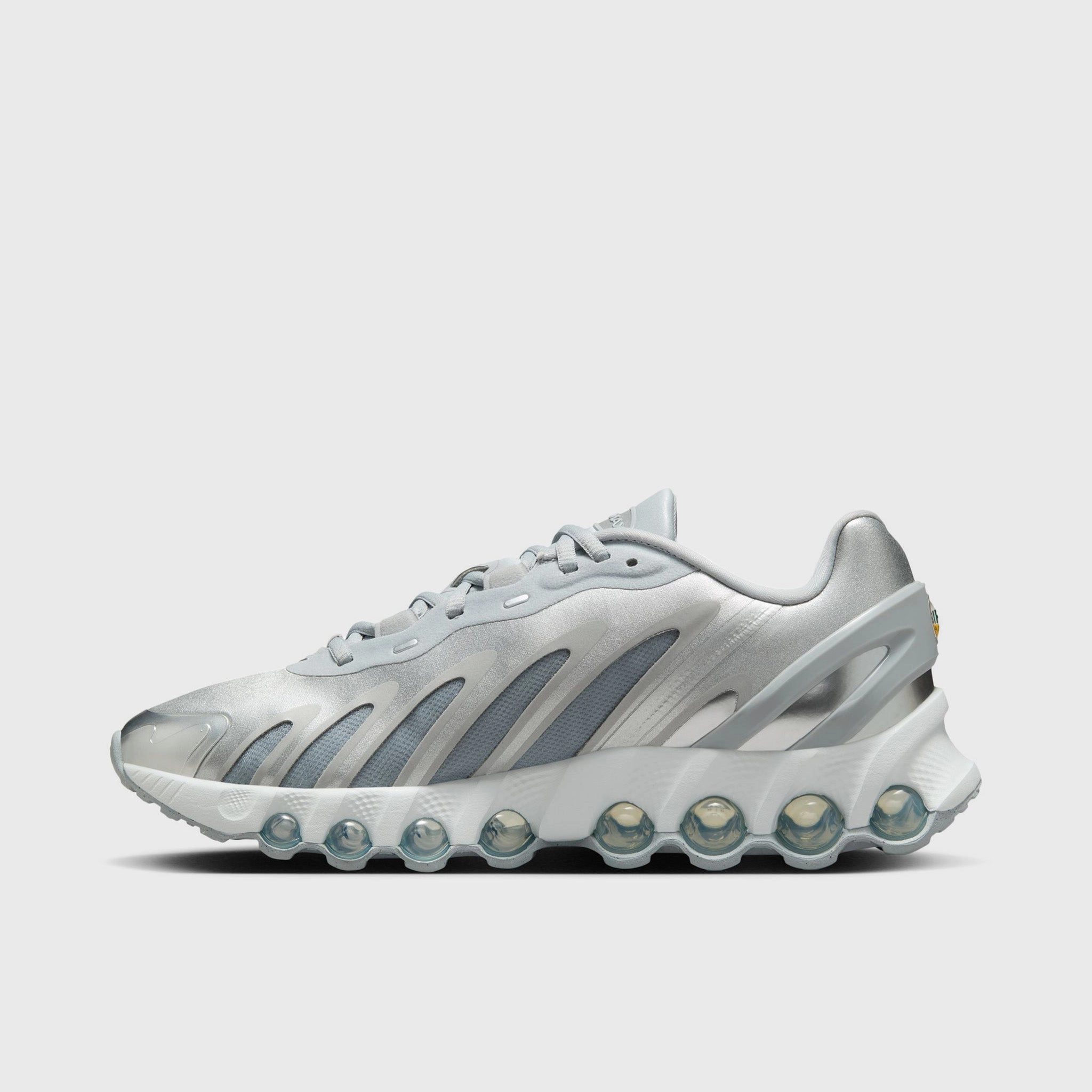 Abrasion resistant Comfortable Footwear Nike Women's Air Max DN8 Wolf Grey / Metallic Silver - Off White
