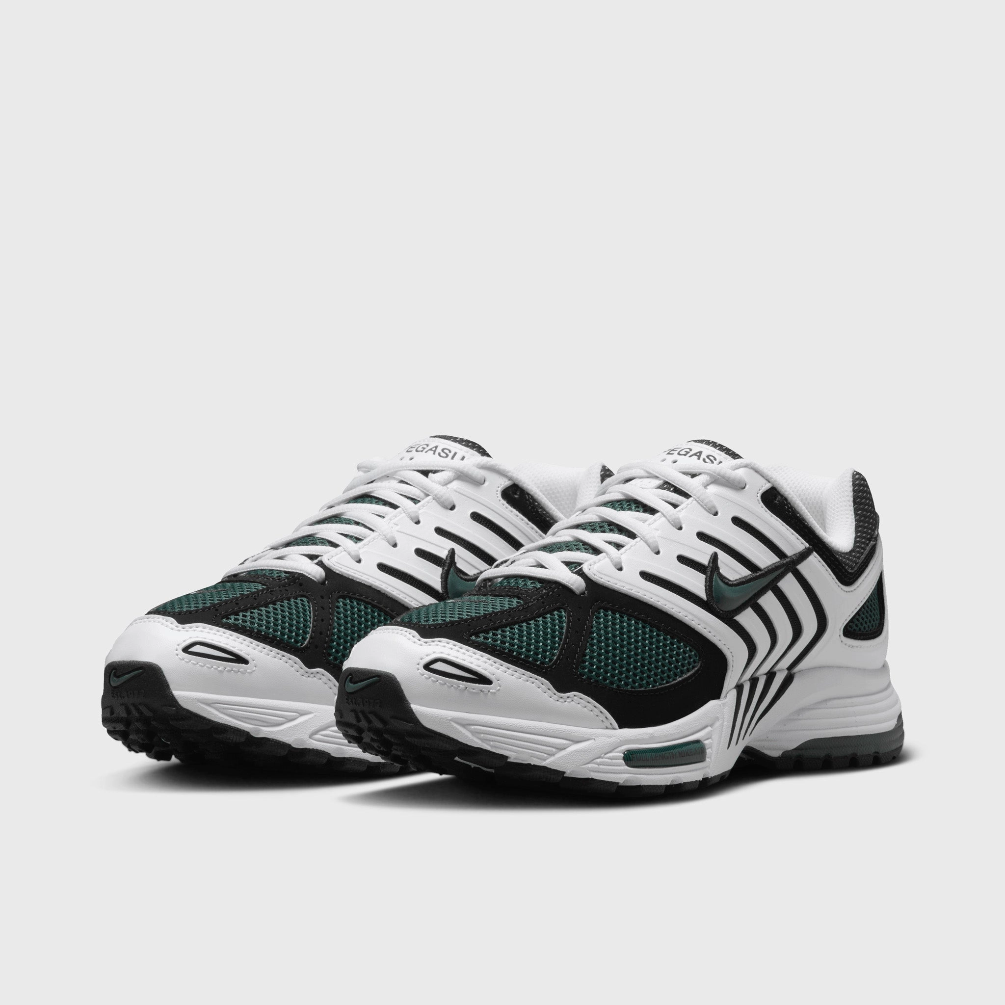 Nike Women's Air Pegasus 2005 White / Vintage Green - Black City Rush Midsole Support