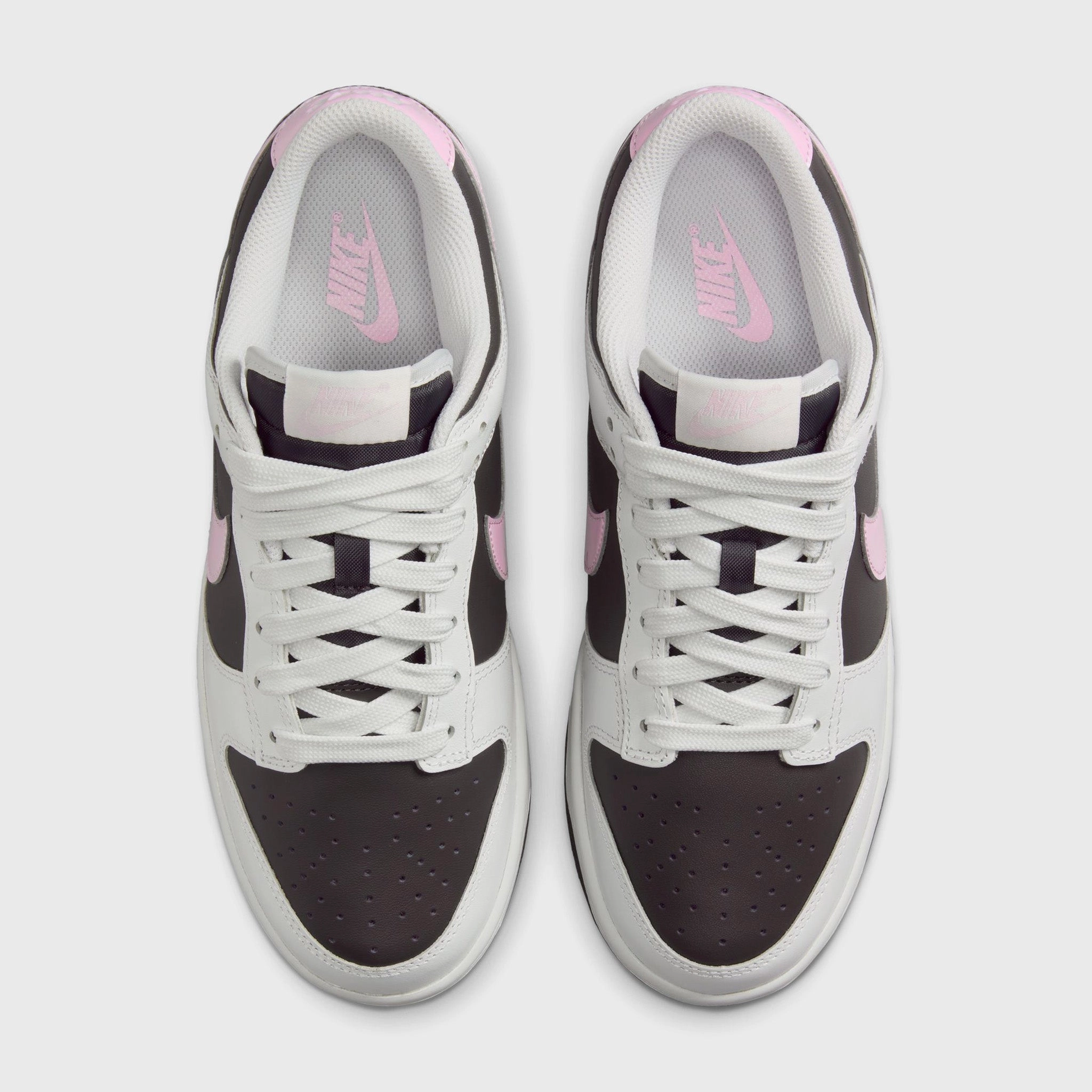 Durable rubber sole Adjustable Nike Women's Dunk Low Summit White / Pink Foam - Medium Ash