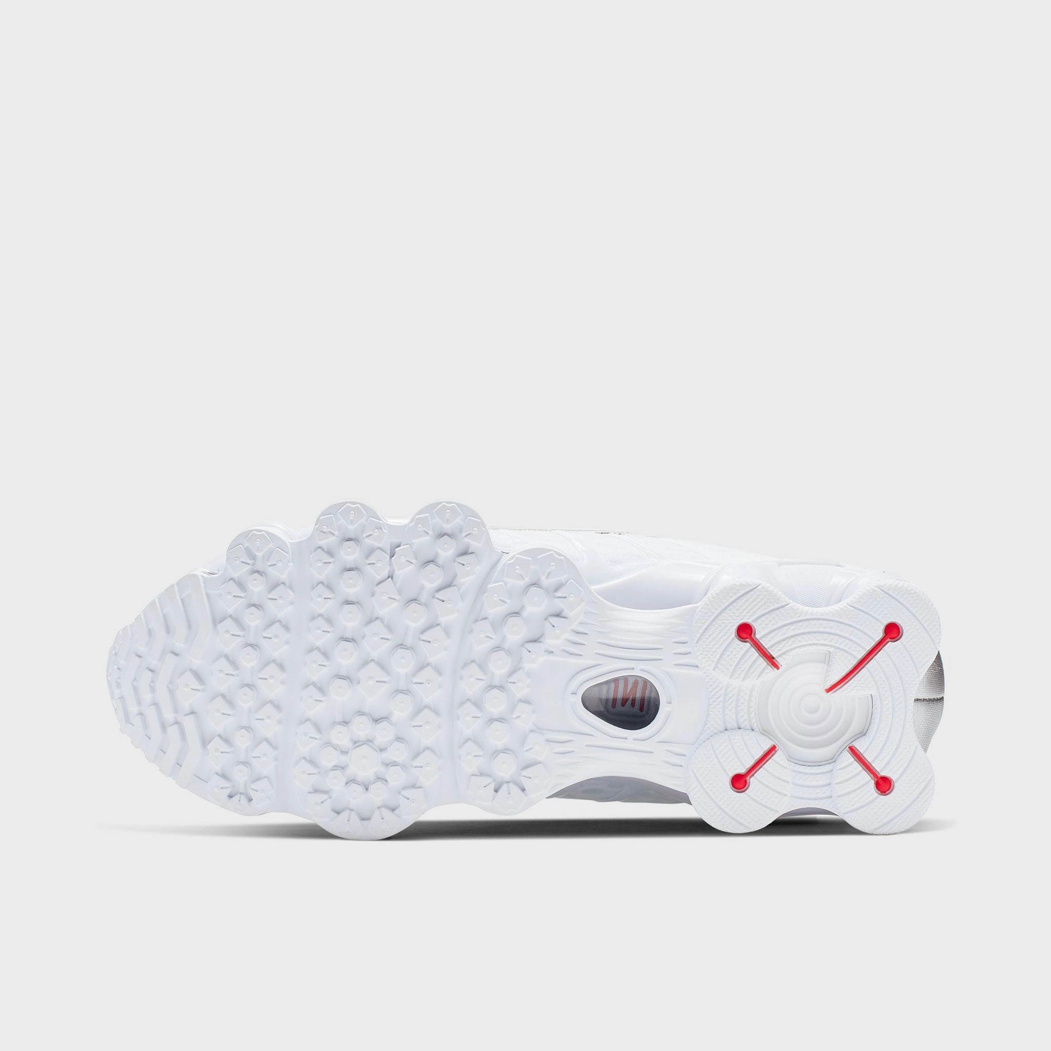 Nike Women's Shox TL White / White - Metallic Silver Slip Entry Bush Step