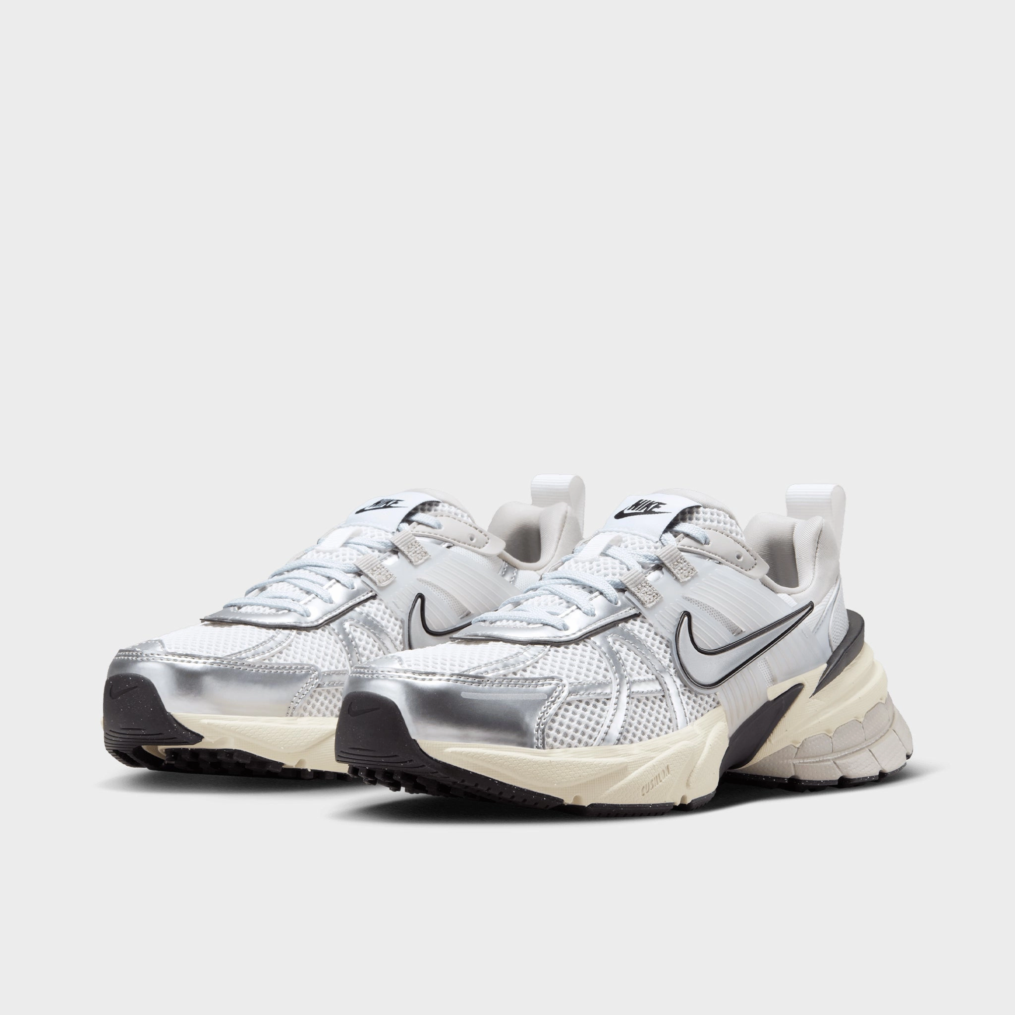 Nike Women's V2K Run Summit White / Metallic Silver Sleek Fit