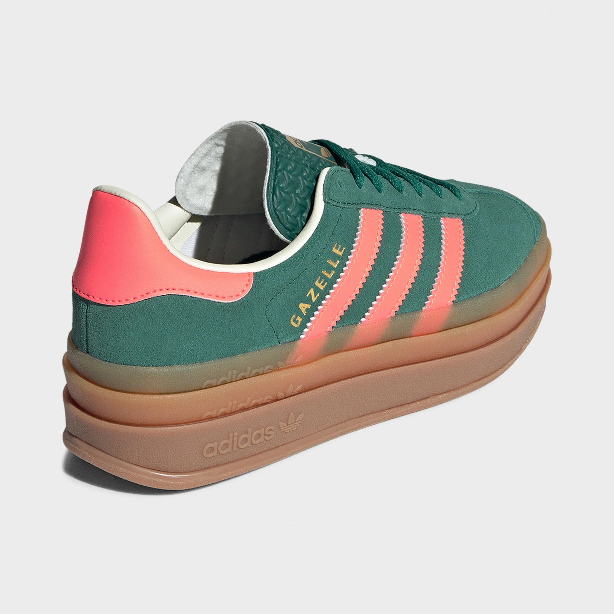 Street Walks adidas Juniors' Gazelle Bold Green / Orange