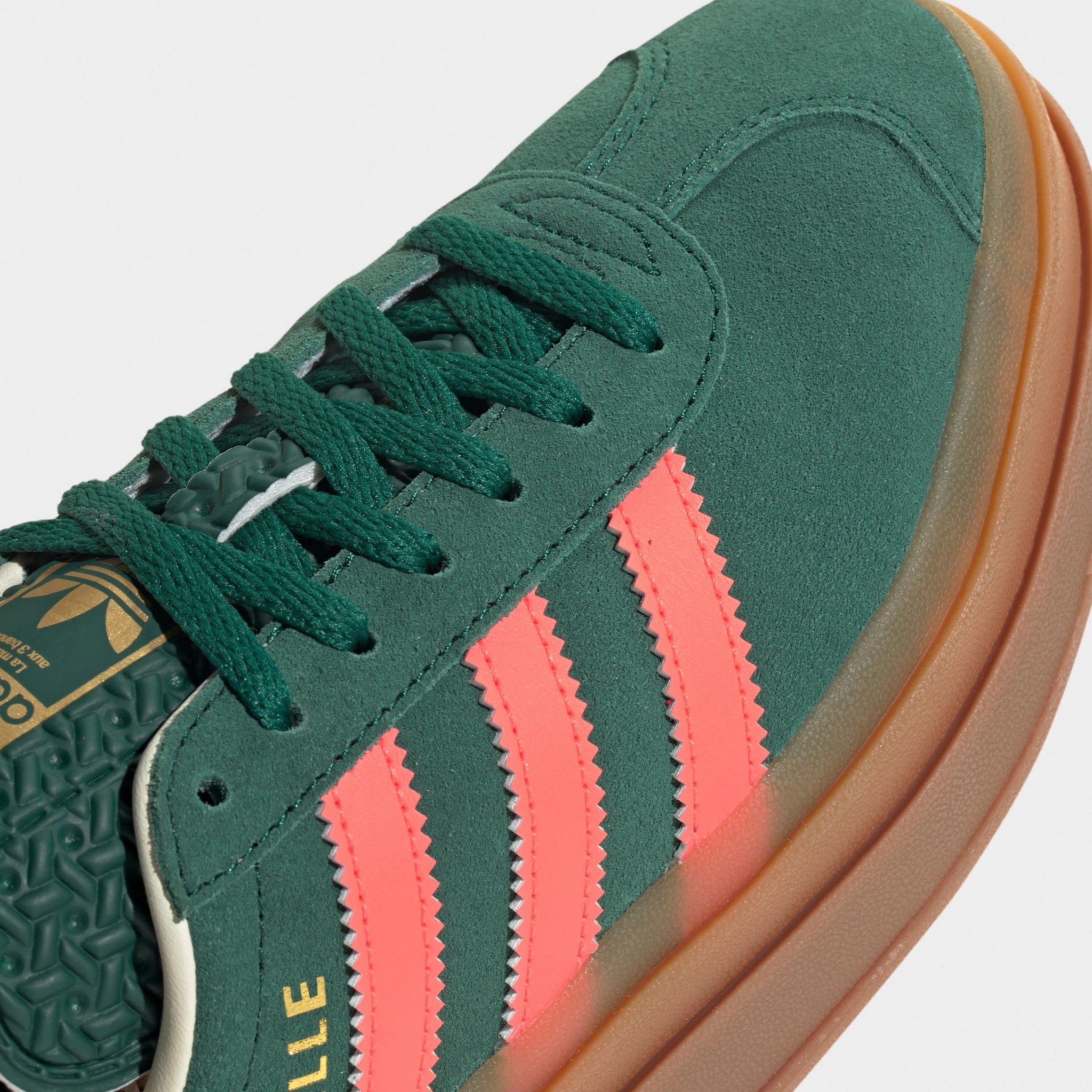 adidas Juniors' Gazelle Bold Green / Orange Light cushion Business casual