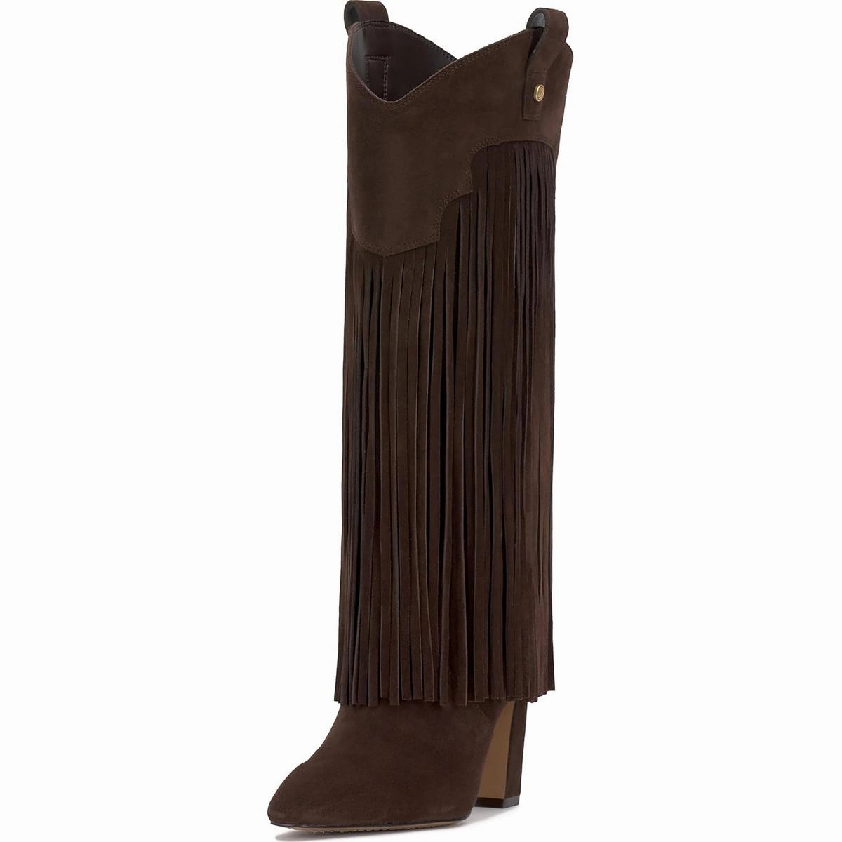 Shela Womens Zipper Suede Knee-High Boots Urban Utility Elastic Collar