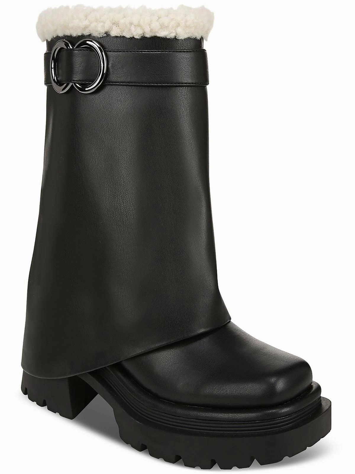 Middle-Aged Man Noah Womens Faux Leather Platform Winter & Snow Boots