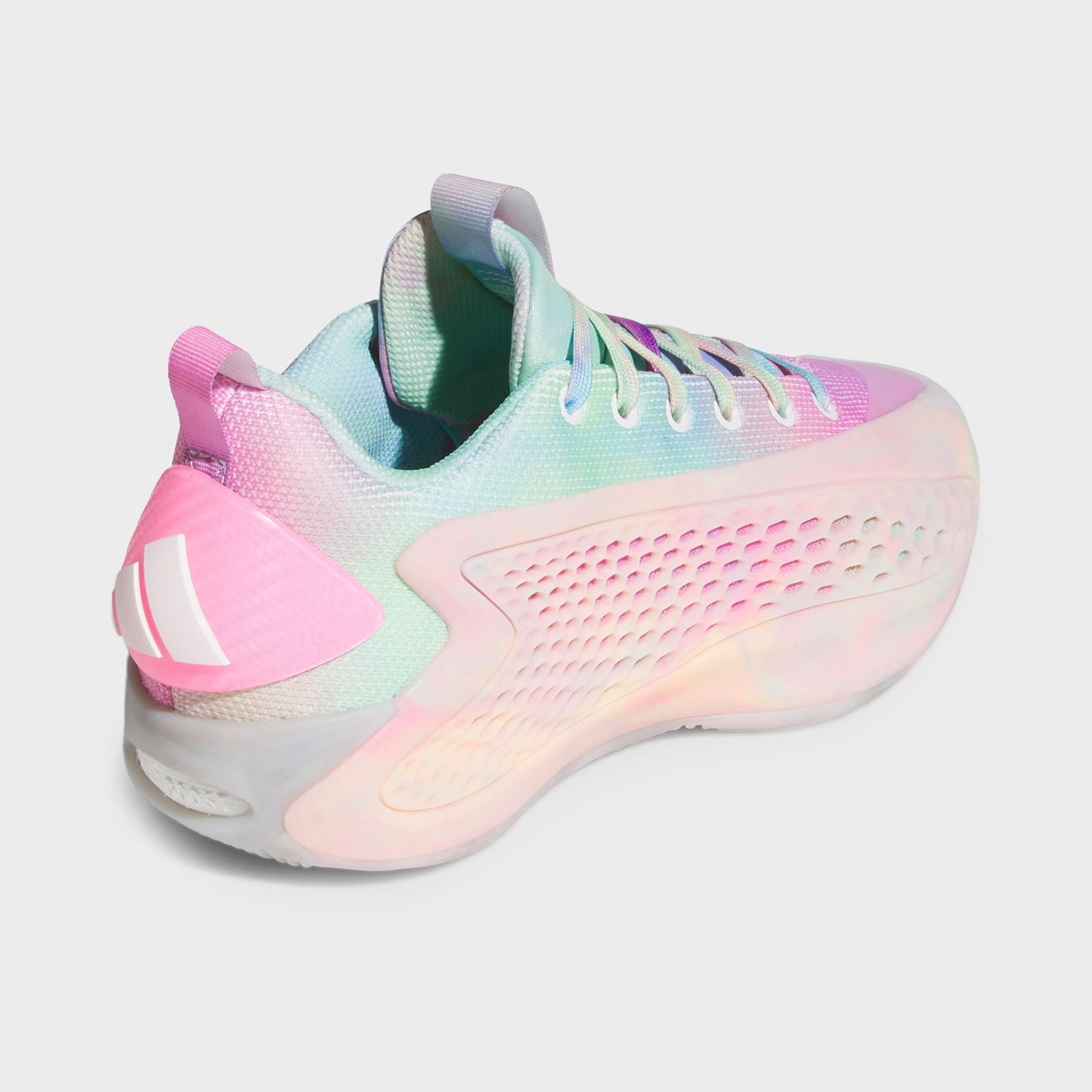 Neutral Platform adidas Juniors' Anthony Edwards 1 Low Pink / Green - White