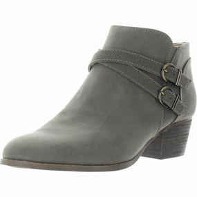 Durable Shell All Day Worker MoistureWicking Womens Buckle Faux Suede Booties