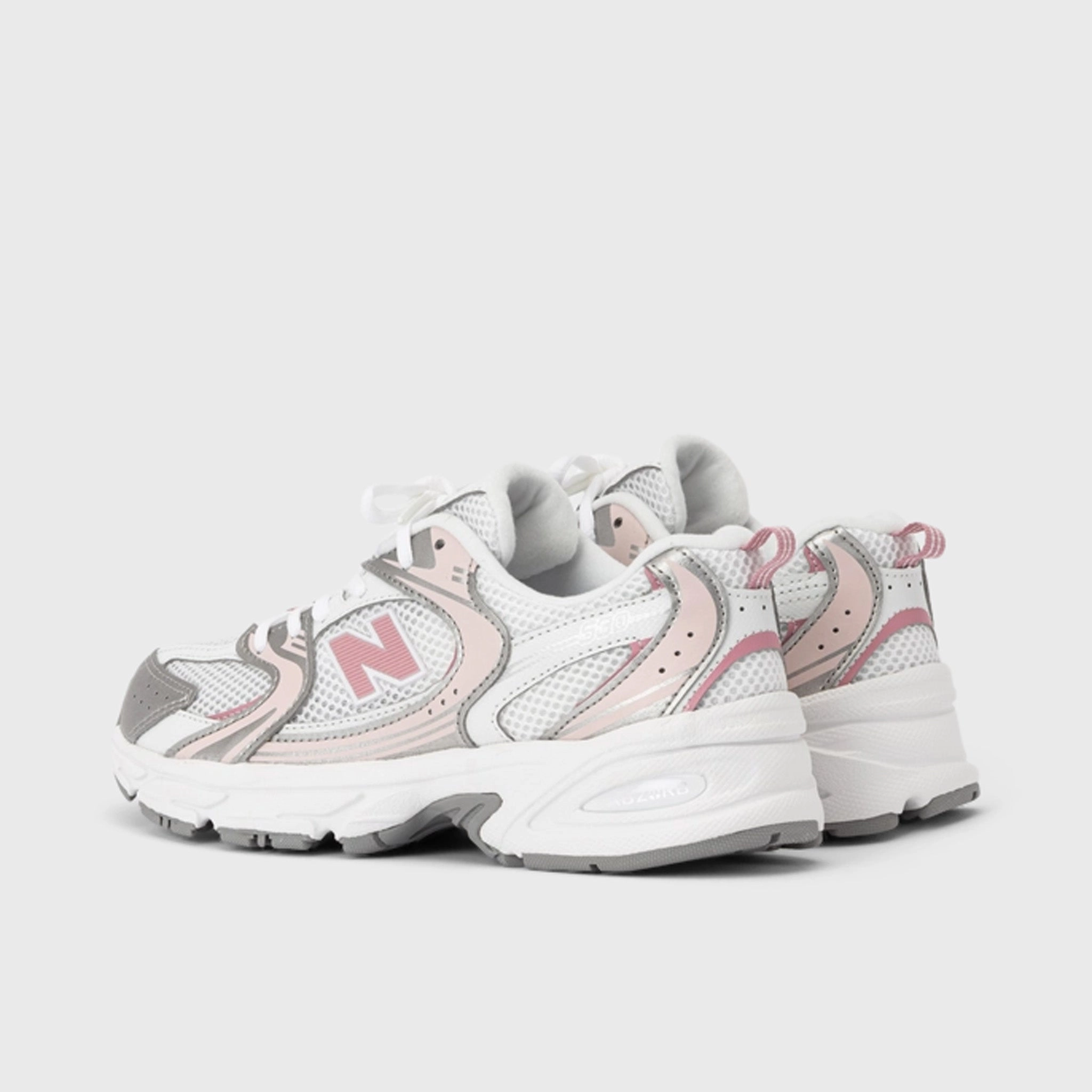 New Balance Juniors' 530 Reflection / Pink Taffy running in a lake area shoes Quality