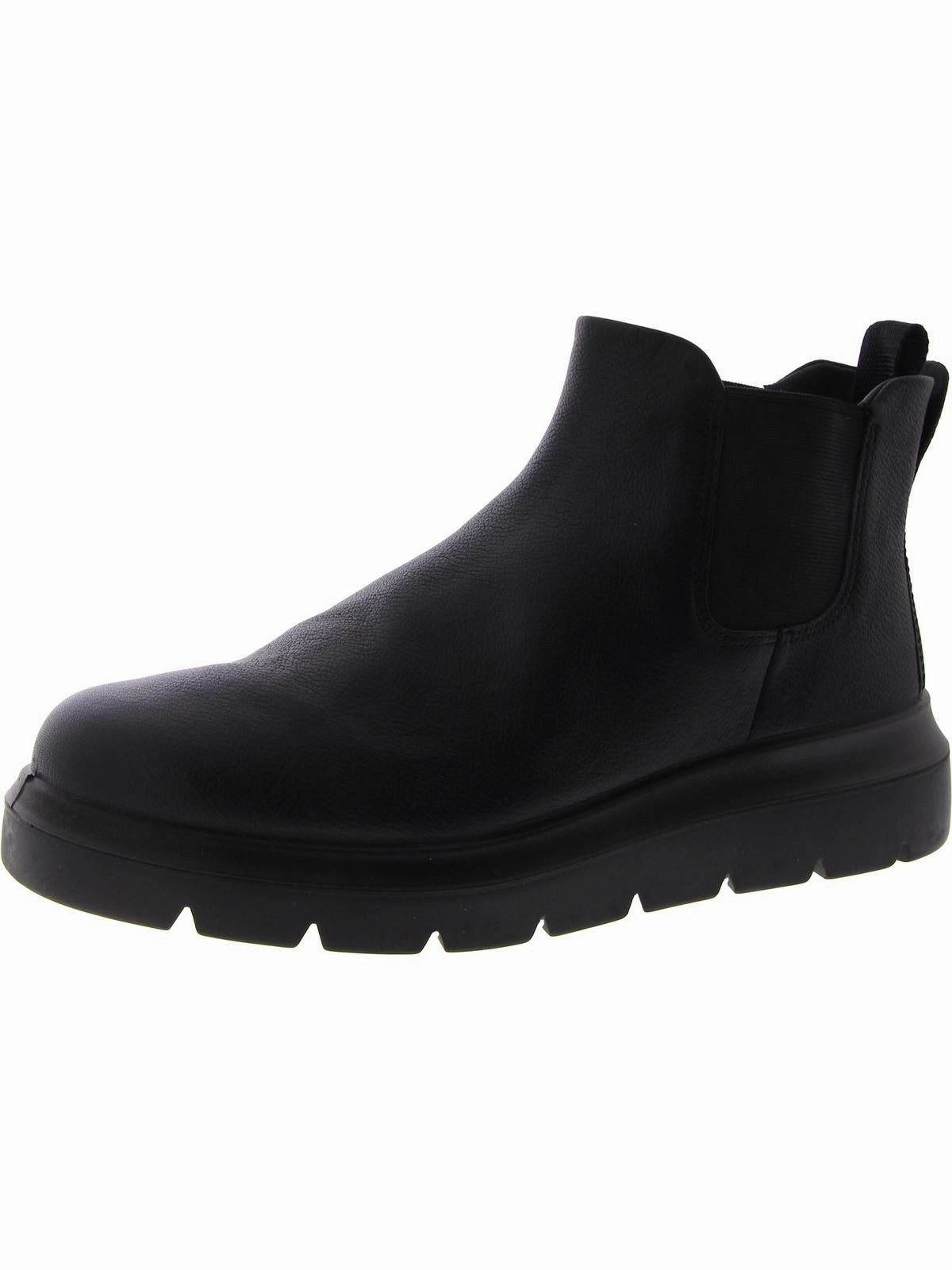 Nouvelle Womens Leather Pull On Chelsea Boots Slip Resistant Rainy Day Commuter