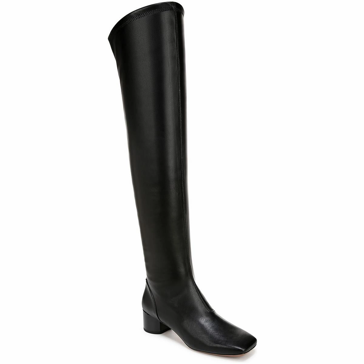 Novara Womens Pull On Square Toe Over-The-Knee Boots Dual Lined