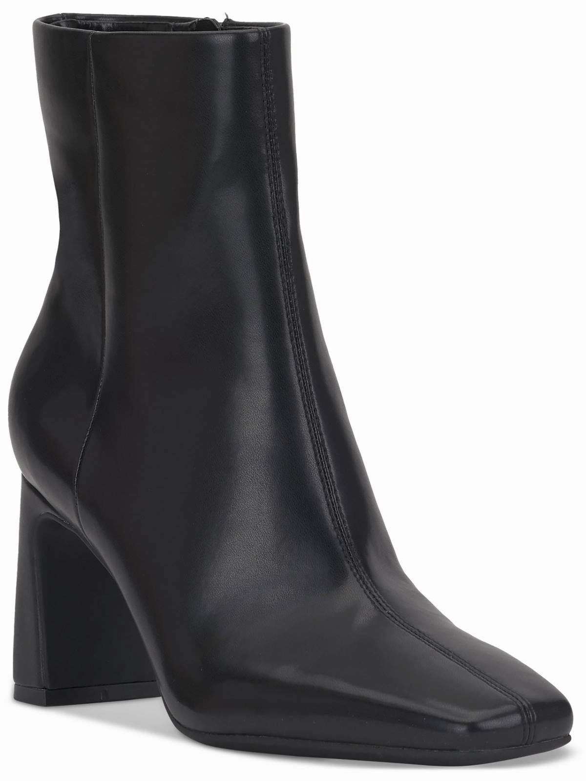 Slip Resistant Weather Resistant User Odelya Womens Faux Leather Square Toe Mid-Calf Boots