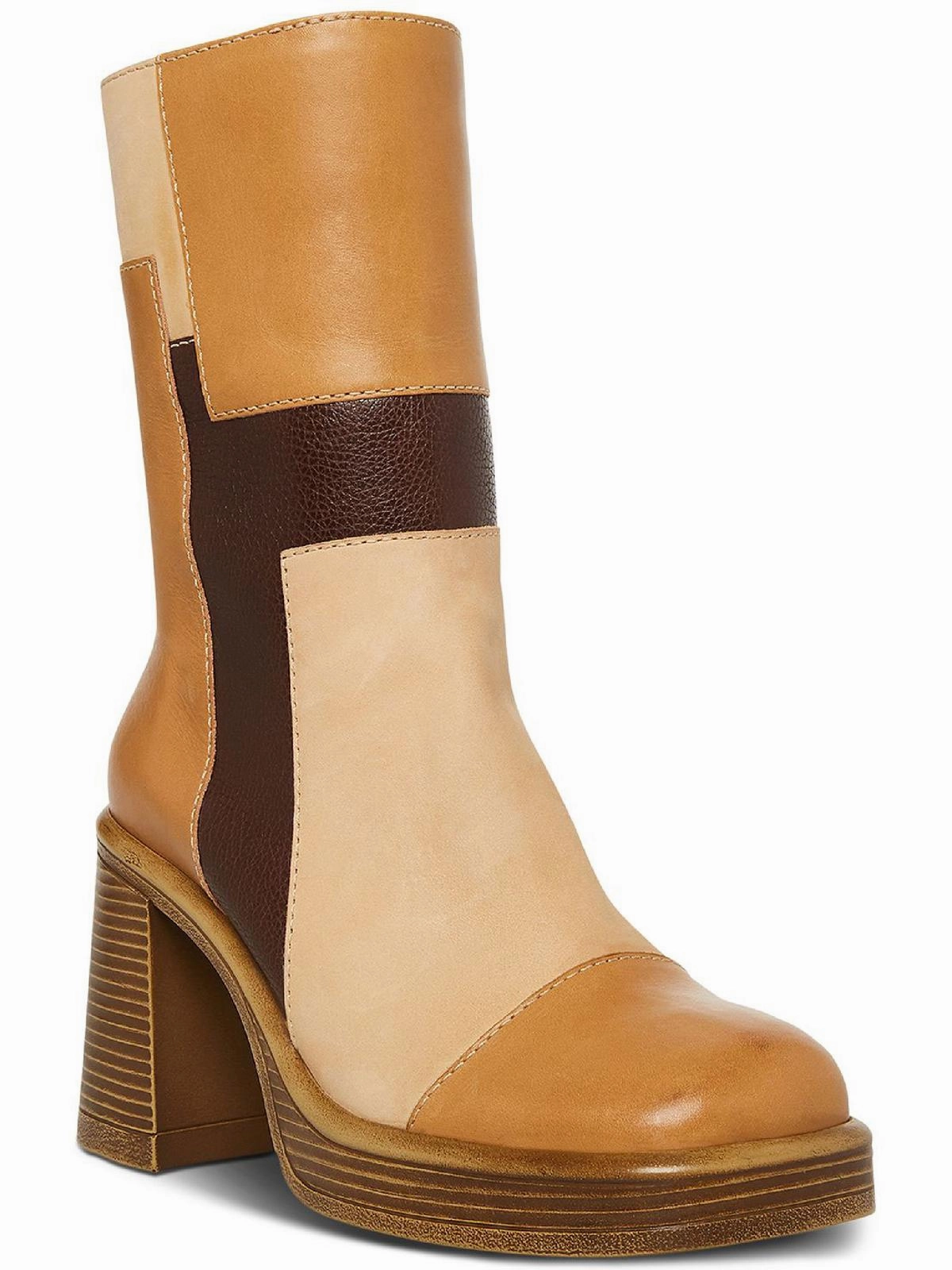 Shock Absorbing Backcountry Camper Fantsie Womens Leather Square Toe Mid-Calf Boots