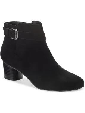 Ariel Womens Faux Suede Zipper Booties Comfort Lining Winter Walker Quick Drying