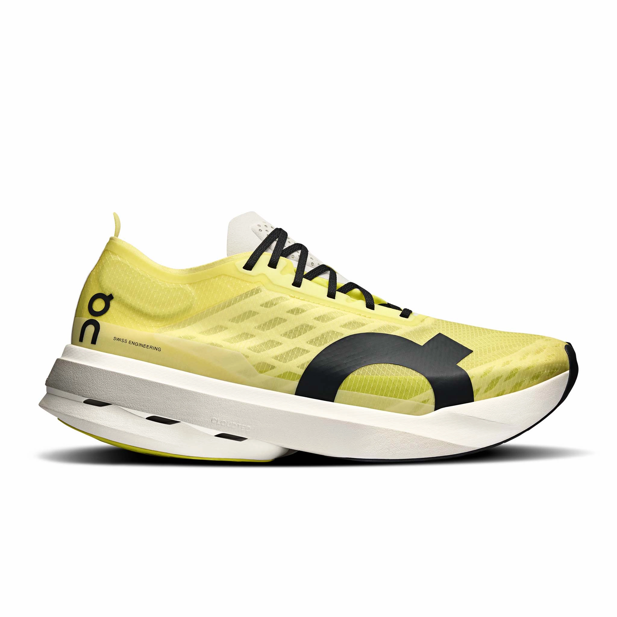 On | Men's Cloudboom Strike Running Shoes - Limelight/Wolf night running shoes fitness equipment
