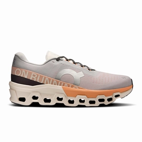 Genuine Leather On | Men's Cloudmonster 2 Running Shoes - Glacier/Tangerine