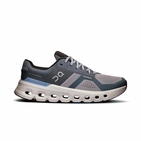 On | Men's Cloudrunner 2 Running Shoes - Alloy/Chambray mystery - themed running option lightweight - material - portability shoes