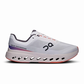 On | Men's Cloudsurfer Next Running Shoes - White/Flame compression support