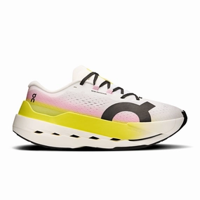 anti - blister - prevention shoes Shock - absorbing feature On | Women's Cloudboom Max Running Shoes - Lime/Raspberry