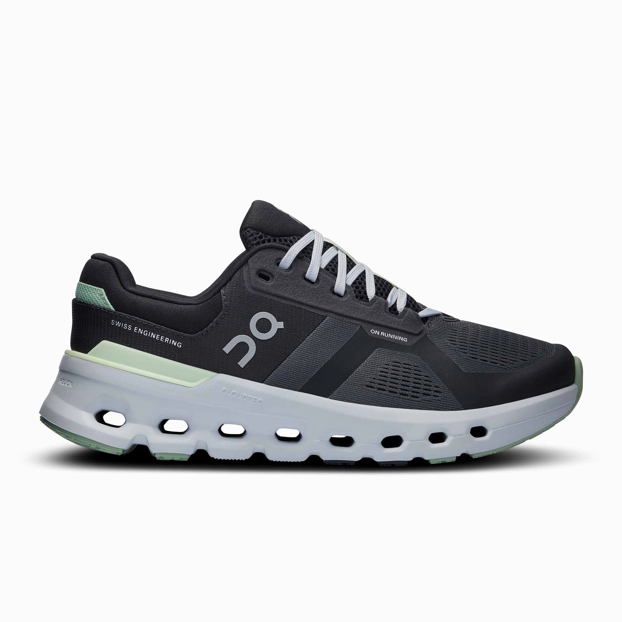 On | Women's Cloudrunner 2 Running Shoes - Shadow/Lima motion - control shoes mud - resistant shoes