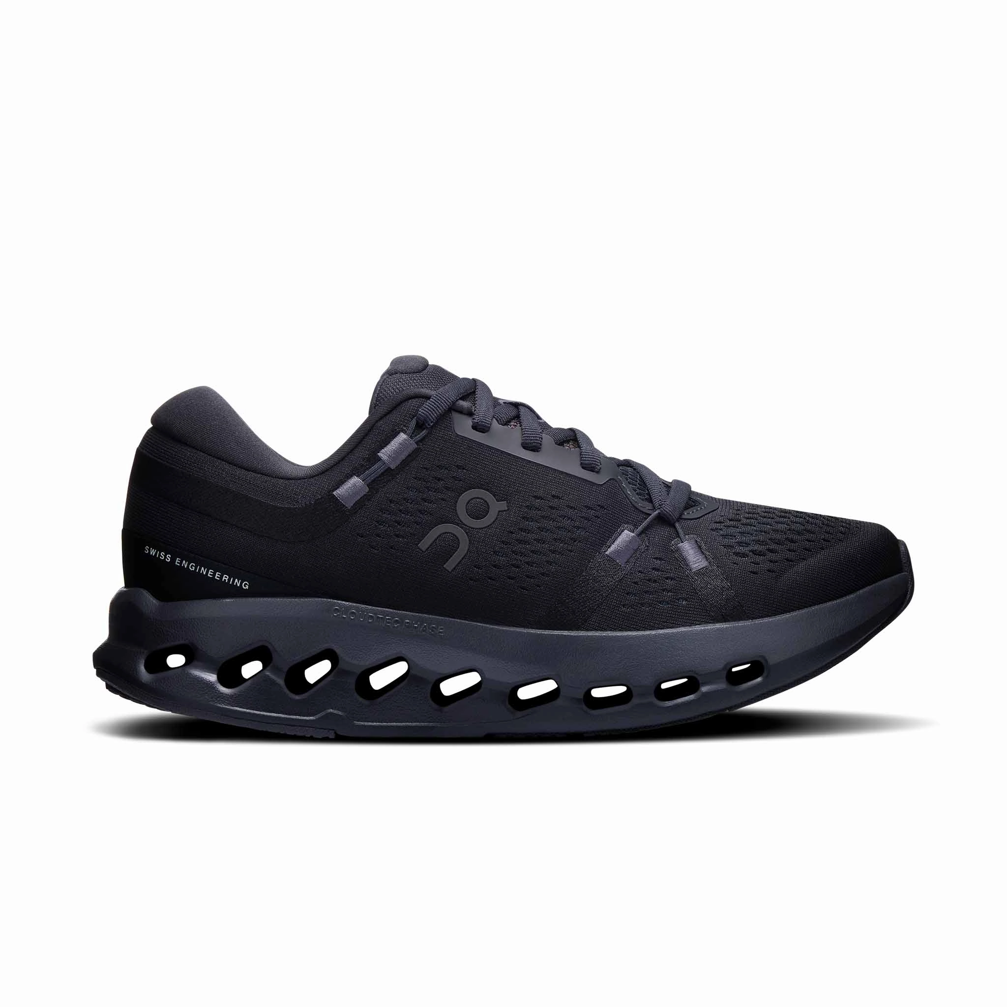 On | Women's Cloudsurfer 2 Running Shoes - Black/Black high - performance gear