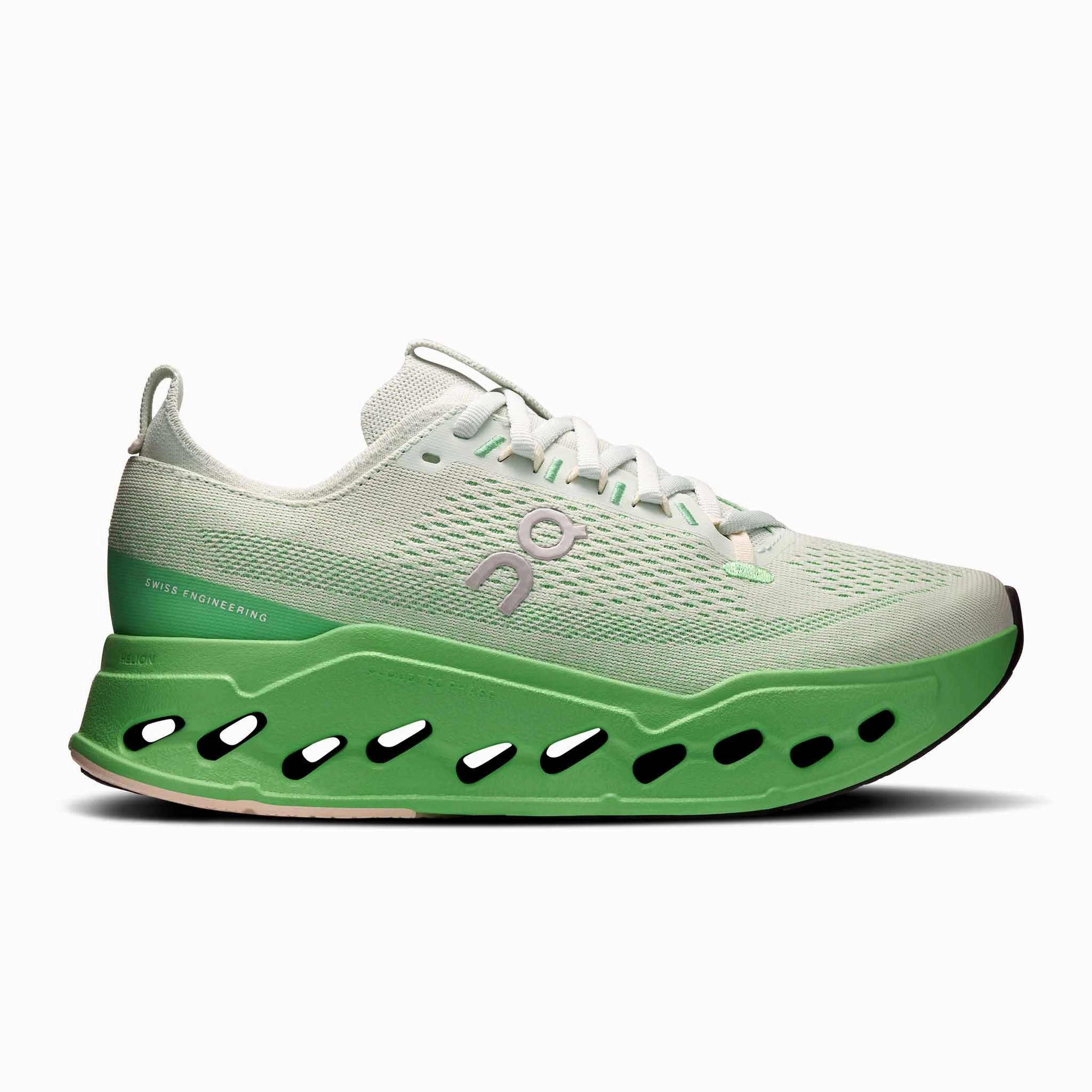 foam - midsole - cushioning shoes concrete - running shoes On | Women's Cloudsurfer Max Running Shoes - Mineral/Honeydew