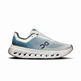 running with a lace - up closure On | Women's Cloudsurfer Next Running Shoes - Niagara/White