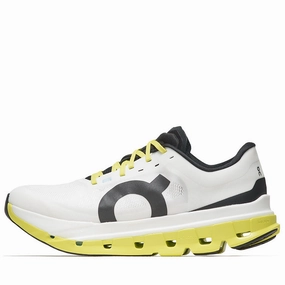 On Cloudflow 5 - White/Lime cross - country running shoes