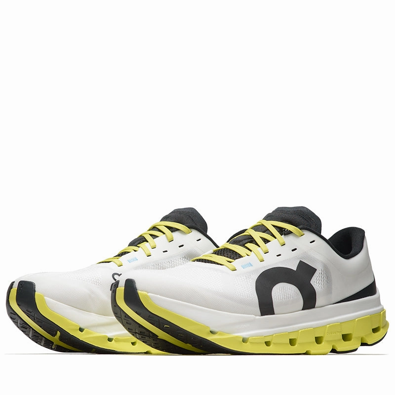 On Cloudflow 5 - White/Lime trendy running wear Tread Pattern