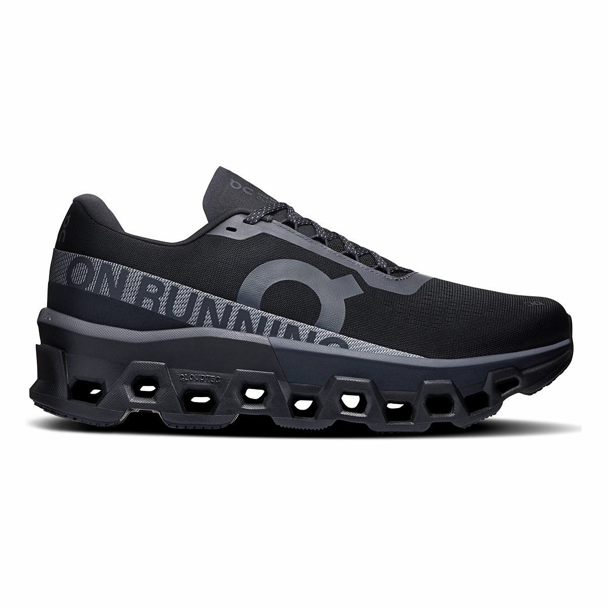 running with a high - top design Trail Cushioning ON Cloudmonster 2 - Black - Black