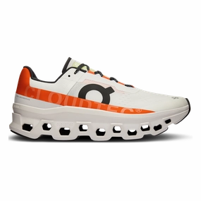 ON Cloudmonster - Undyed - White - Flame Jogging Comfort Cushion Support