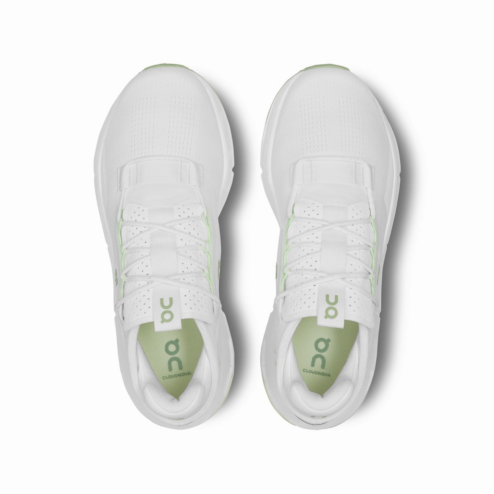 On Running Cloudnova 2 (White/Sage) Men's Shoes 3ME30211186 Extra Padding Breathable fabric