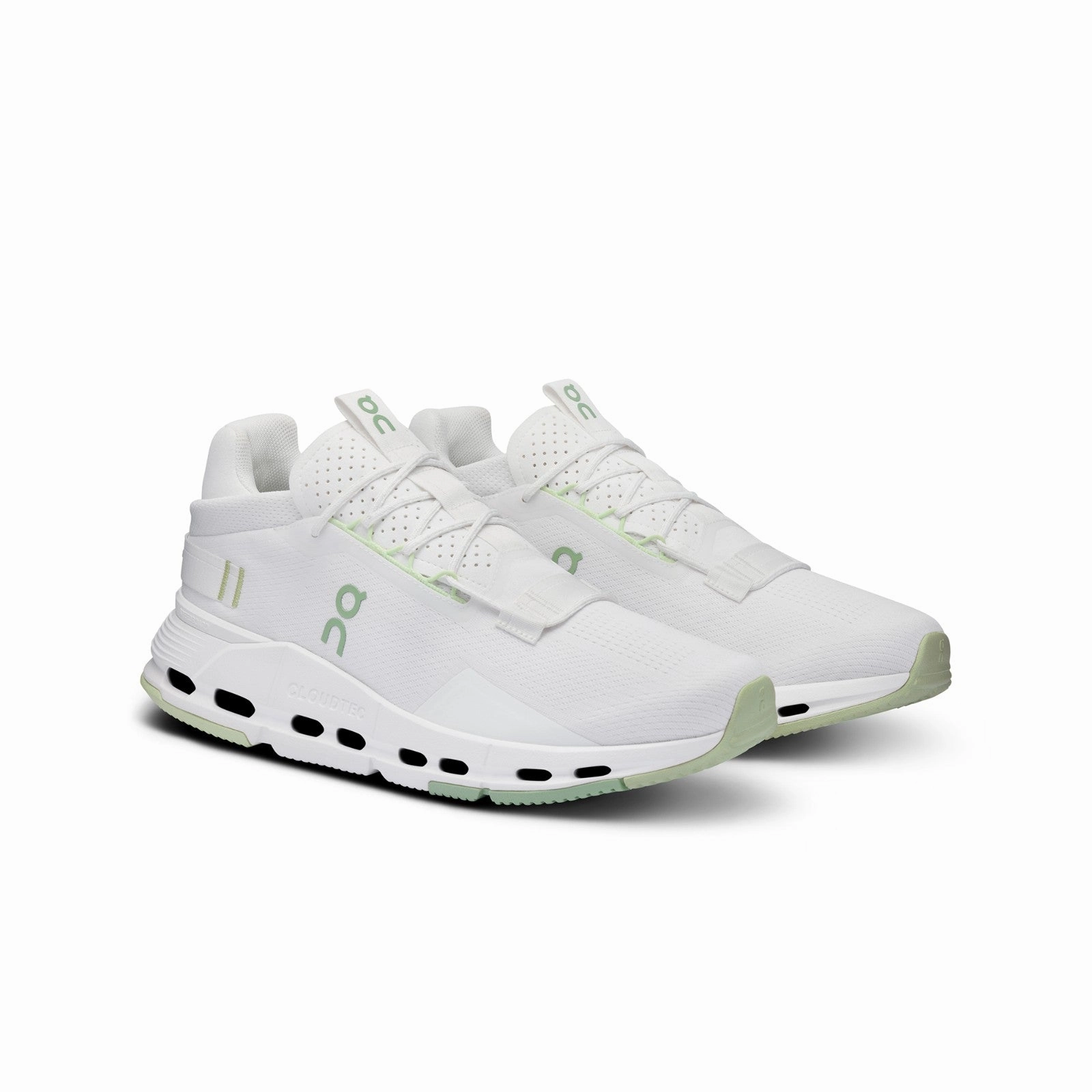 On Running Cloudnova 2 (White/Sage) Men's Shoes 3ME30211186 Modern Utility Bendable Heel Counter