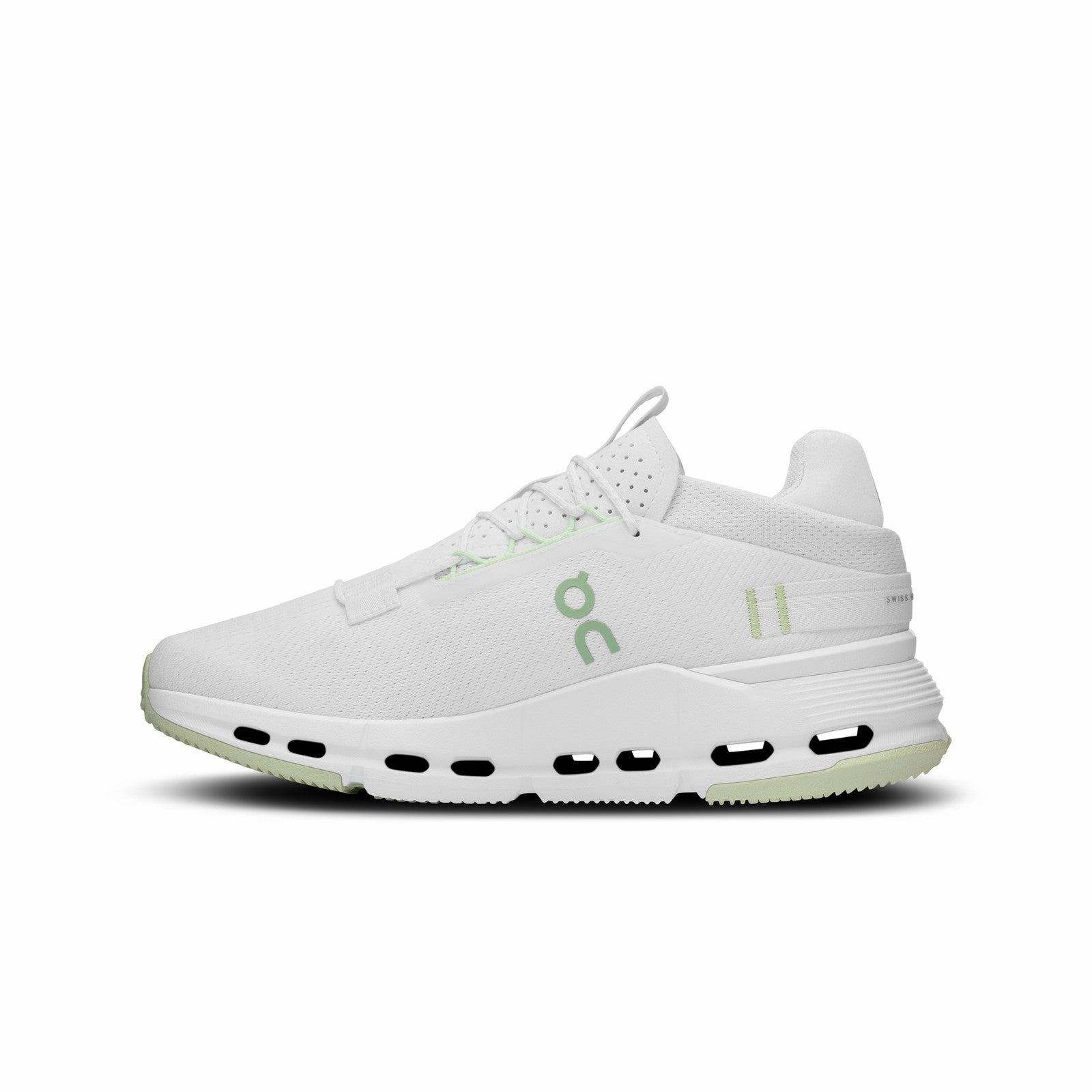 All-Day Stability On Running Cloudnova 2 (White/Sage) Women's Shoes 3WE30221186