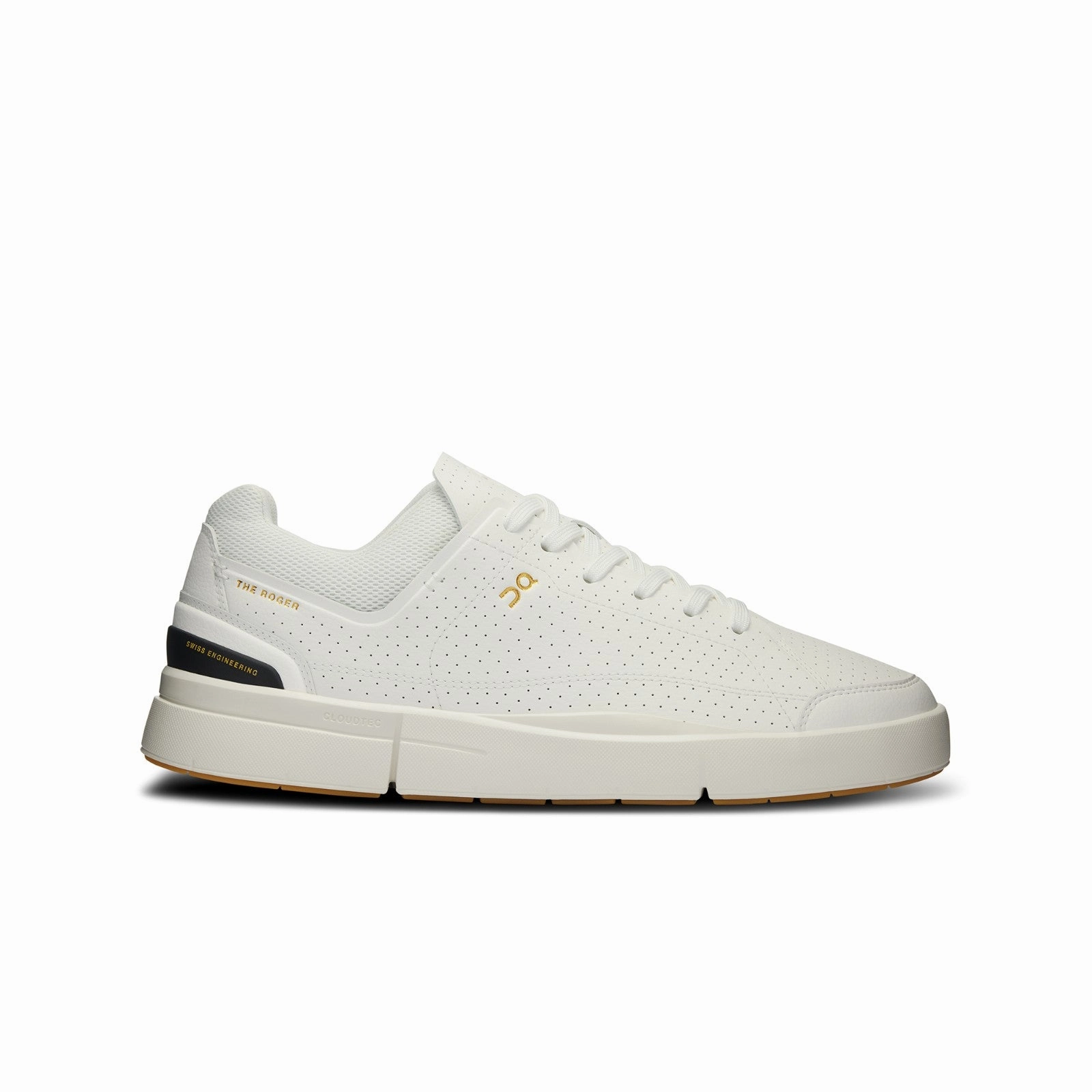 On Running THE ROGER CentreCourt (White/Black) Men's Shoes 3ME30370462 Everyday Ride Airflow System