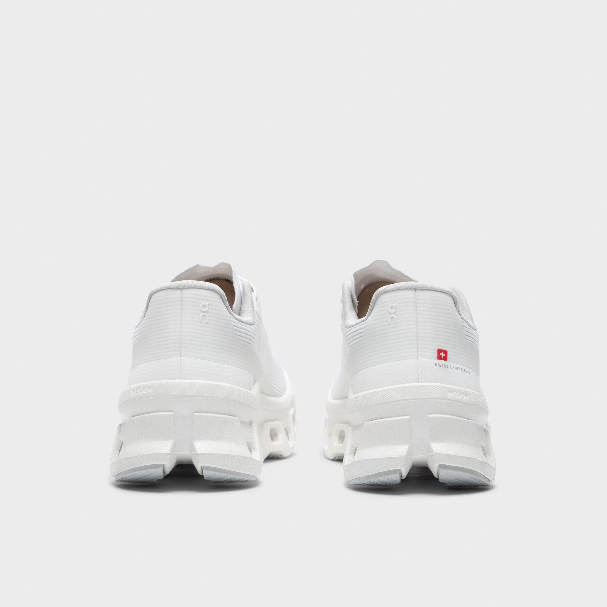 On Women's Cloudmonster Void 1 White / White City running requirement