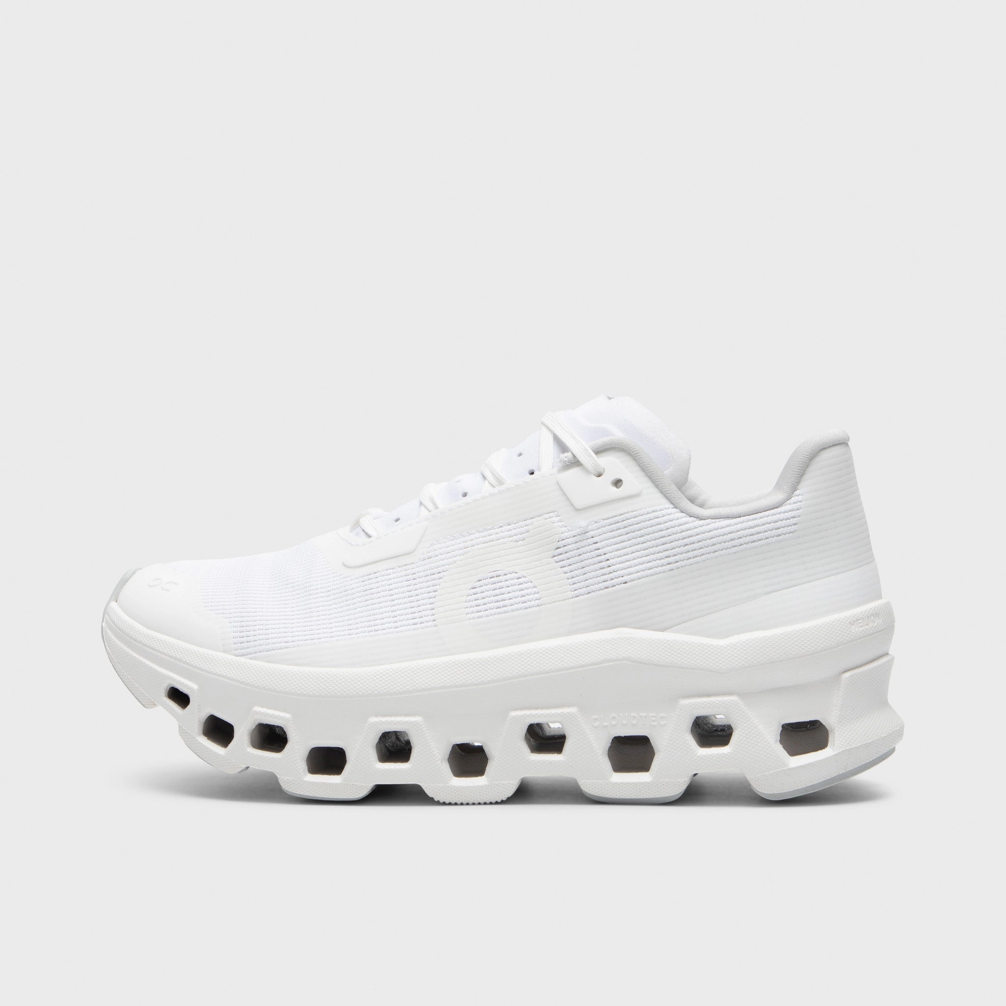 On Women's Cloudmonster Void 1 White / White design - innovation Toe Protection