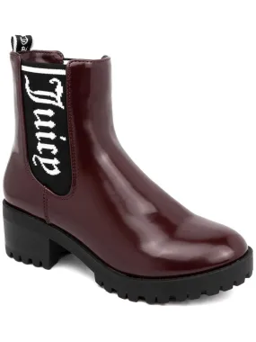 Ventilated Nightclub One Up Womens Block Heel Lug Sole Mid-Calf Boots