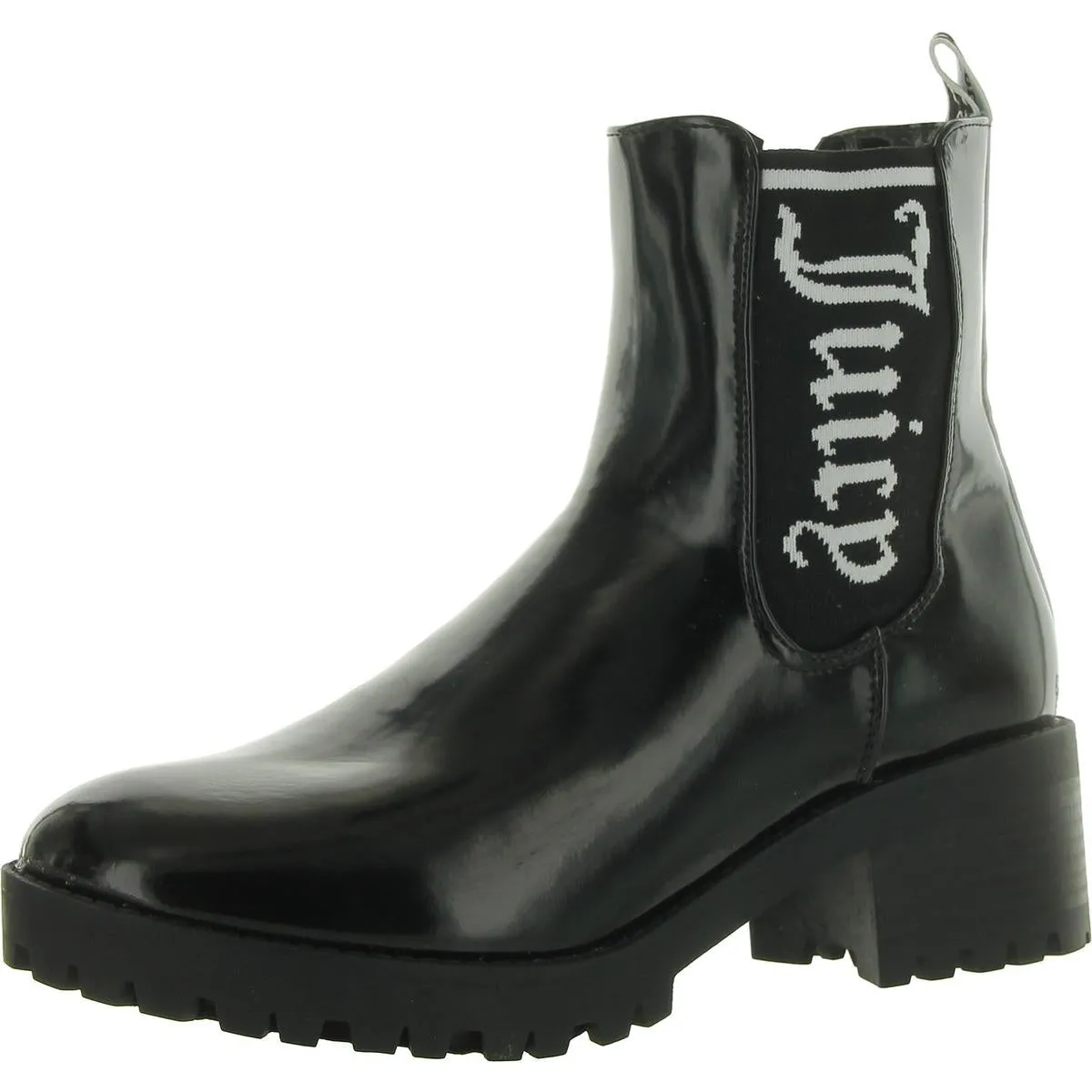 One Up Womens Block Heel Lug Sole Mid-Calf Boots TPU Outsole Dry Interior