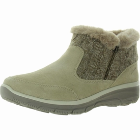 Womens Faux Fur Lined Faux Fur Ankle Boots sports Comfortable compression