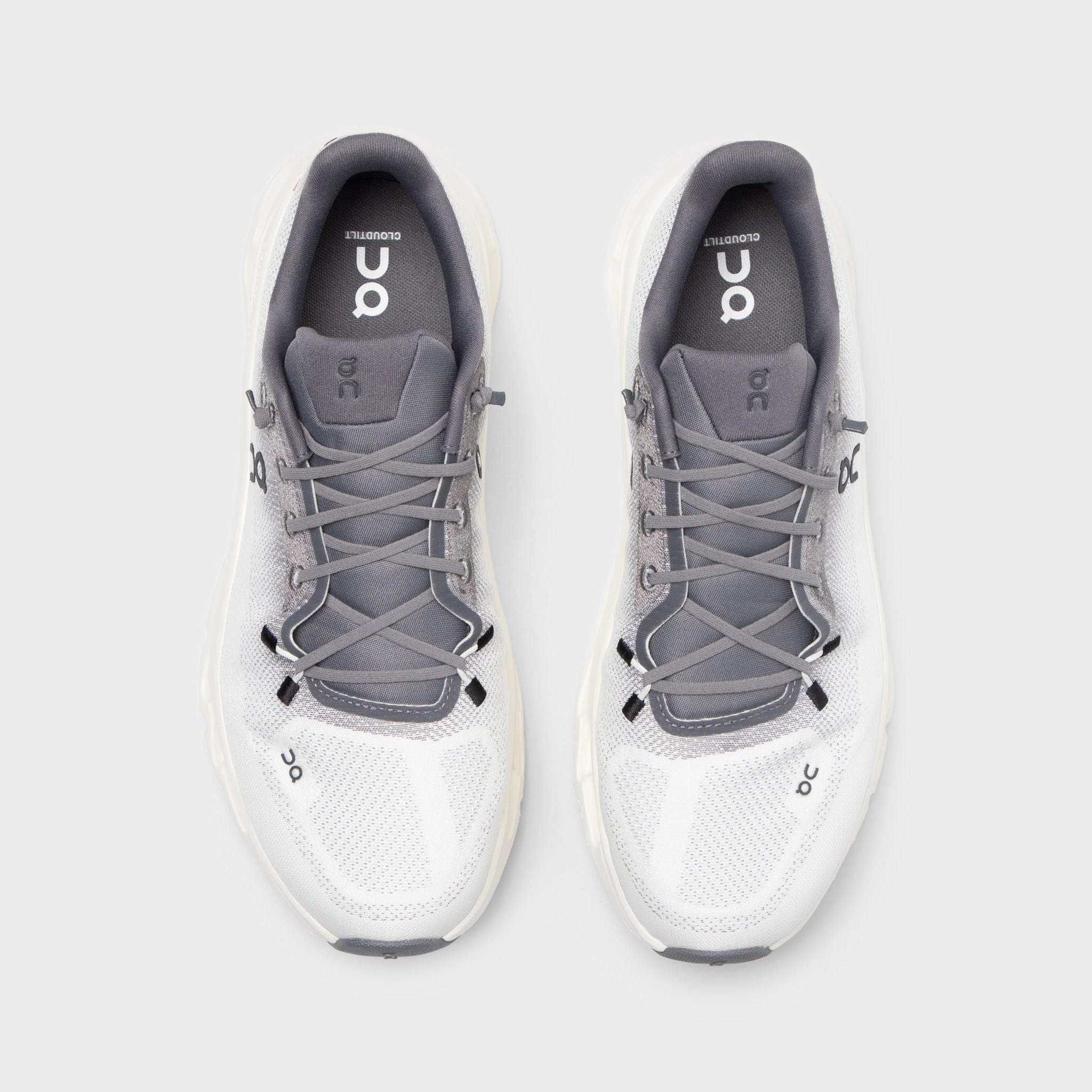 wide - toe - box shoes On Cloudtilt Ivory / Rock