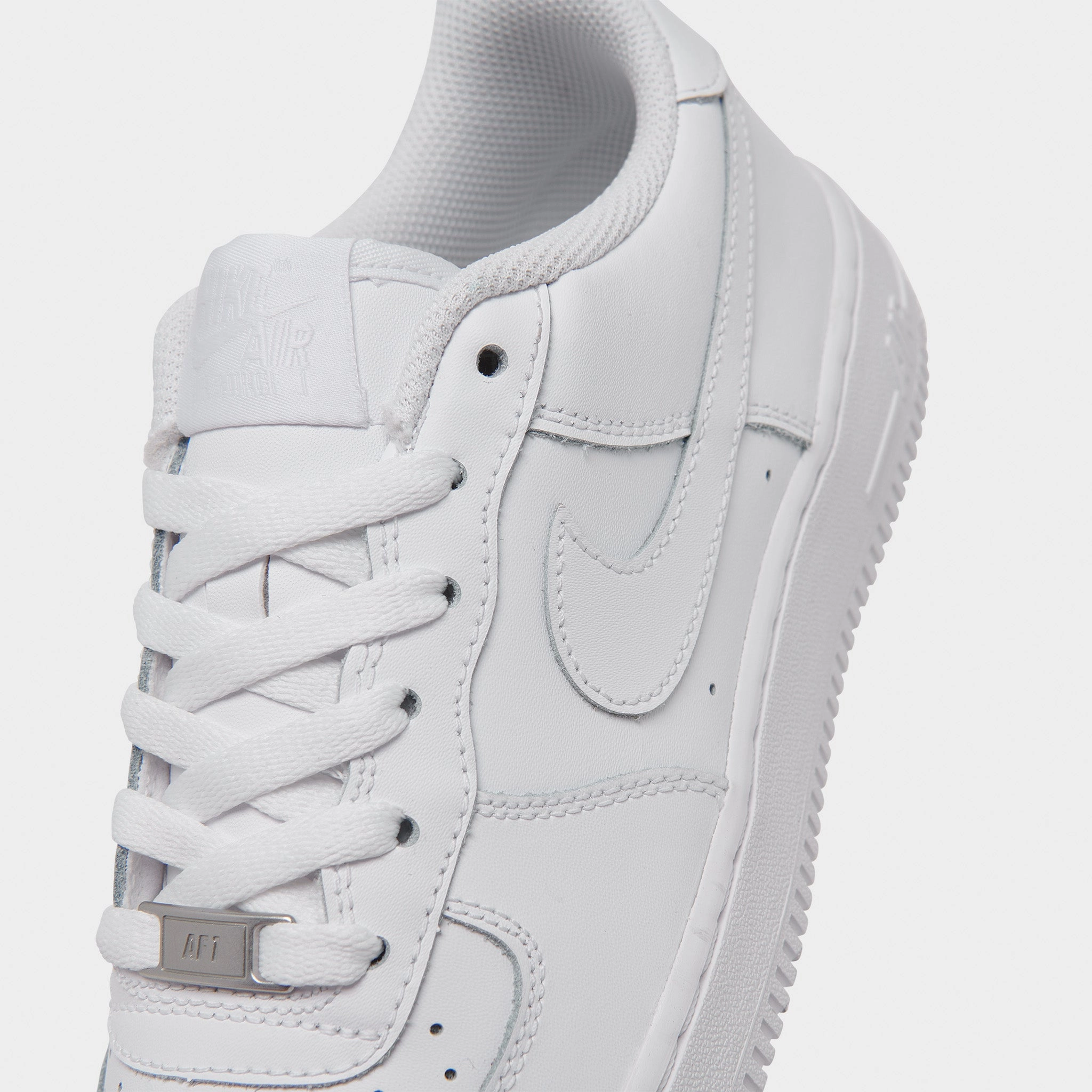 Nike Air Force 1 LE GS / White Durable Lacing Power Moves