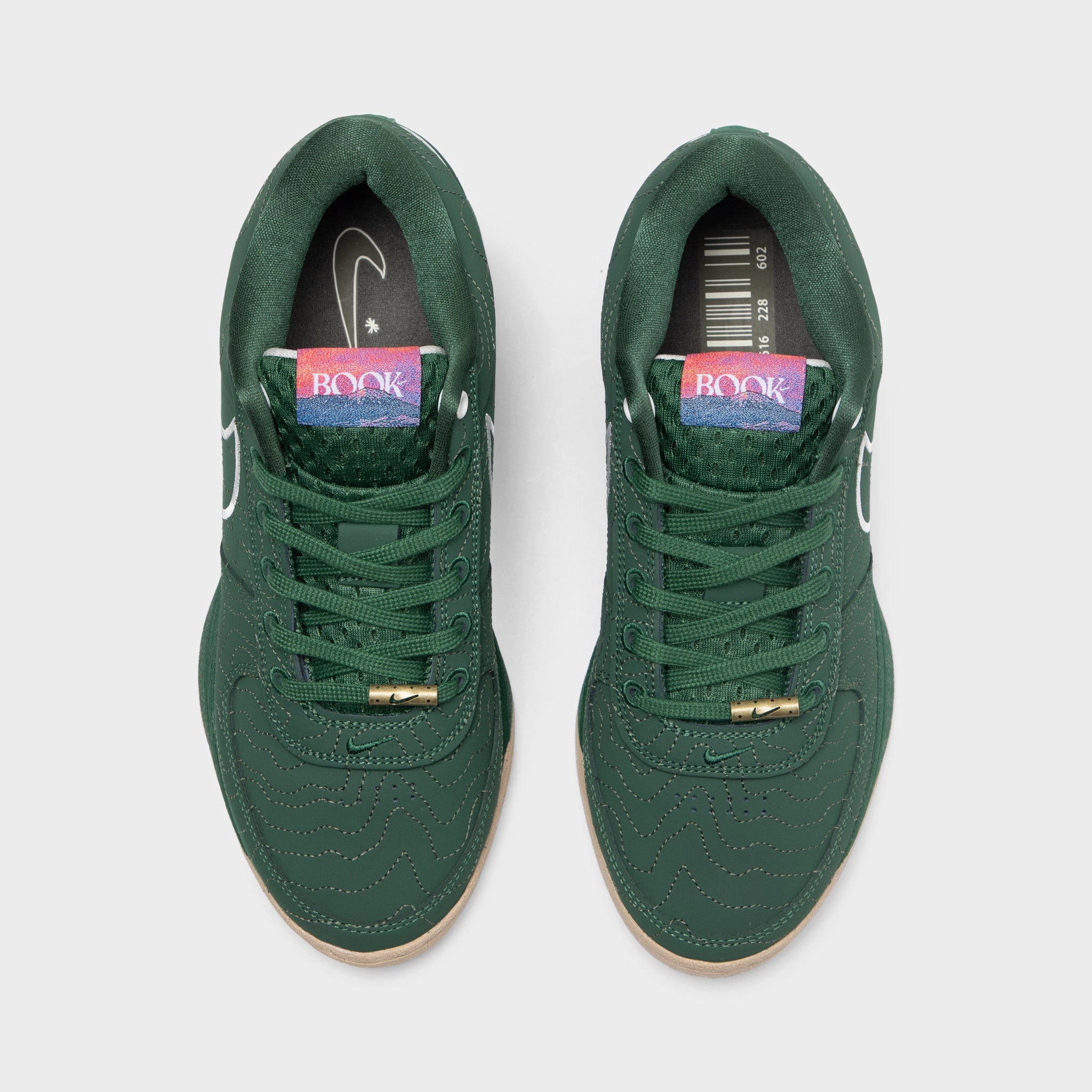 Nike Book 1 Fir / Phantom - Hemp 3D printed midsole