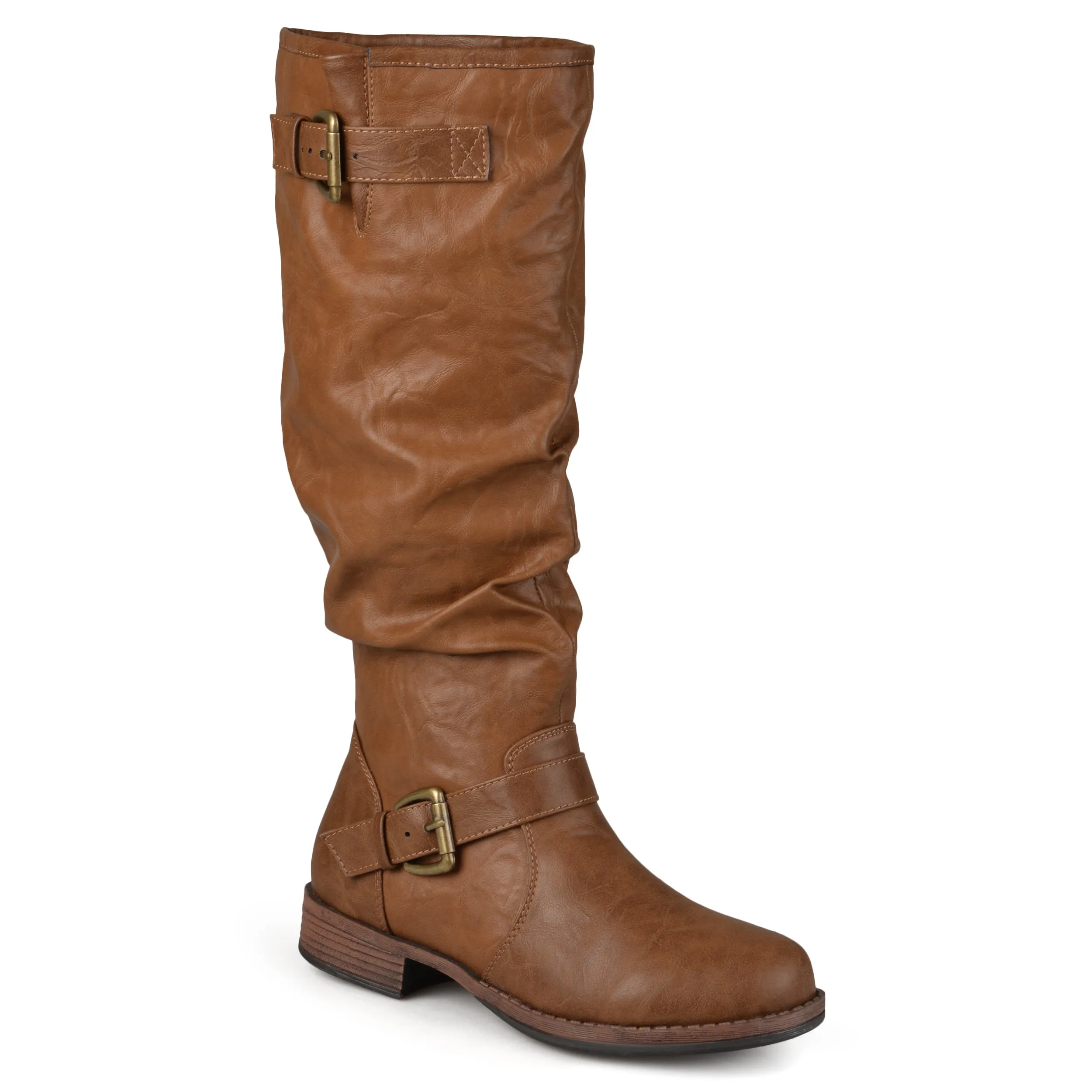 Journee Collection Wide Calf Women's Stormy Boot Biker Easy Fit