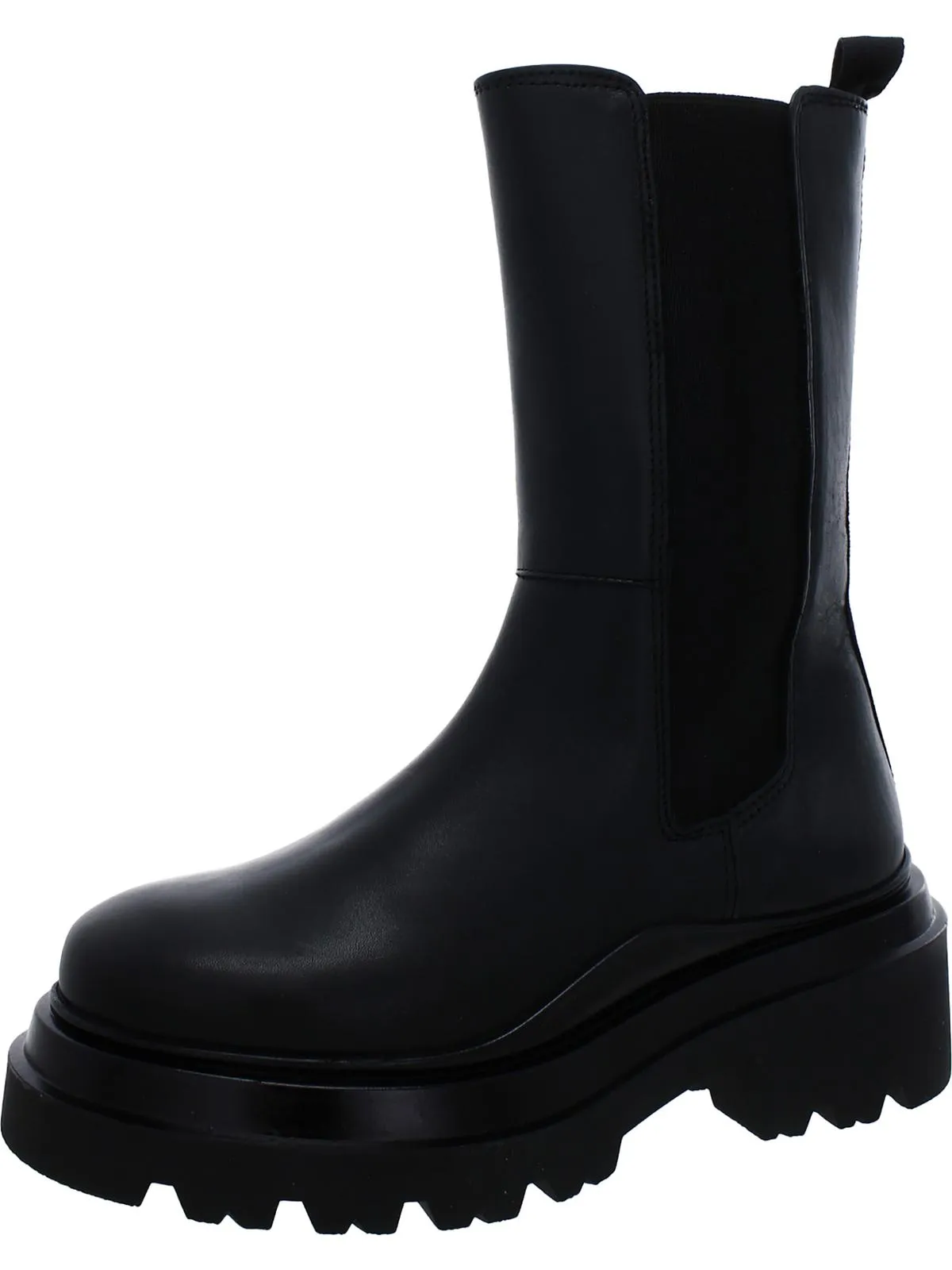 city commute Removable JESSY Womens Leather Pull On Mid-Calf Boots