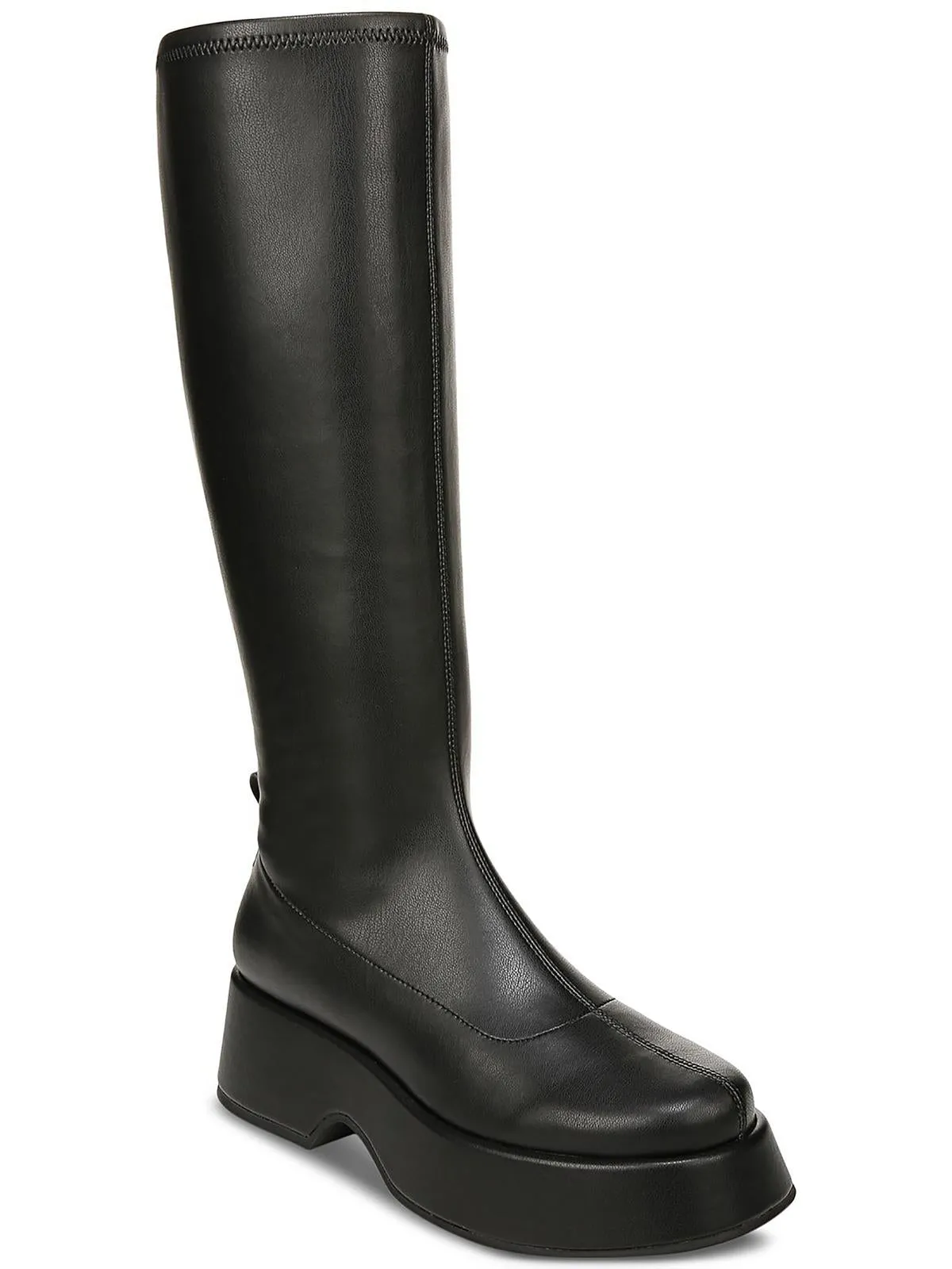 Kimberly Womens Patent Platform Knee-High Boots urban commuting Motor Edge