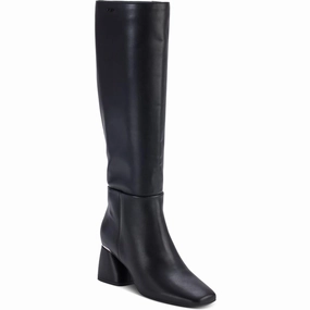 KW442910 Womens Wide Calf Manmade Knee-High Boots Sporty Vibe