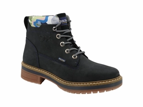 Grippy Outsole Work Commute Outdoor Boot In Navy Blue