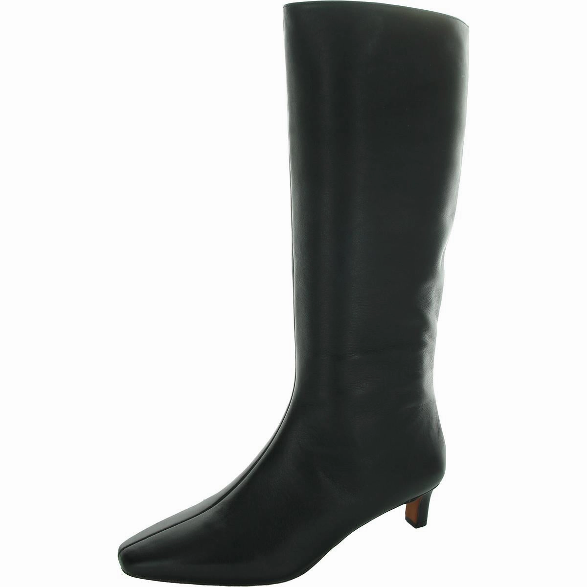 The Dimes Womens Covered Heel Leather Knee-High Boots Seamless Comfort Snow Trekker